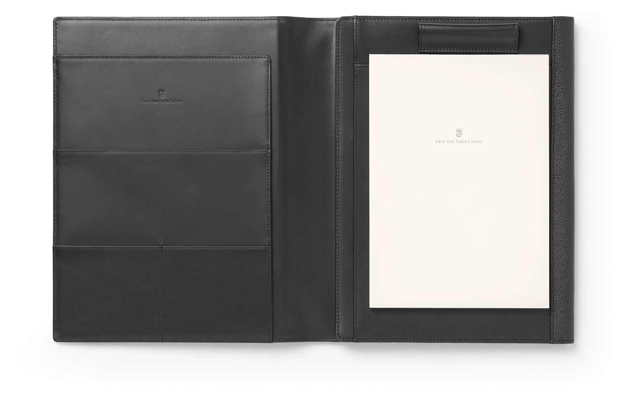 Graf-von-Faber-Castell - Estuche con funda para tableta, tamaño A5 Epsom negro