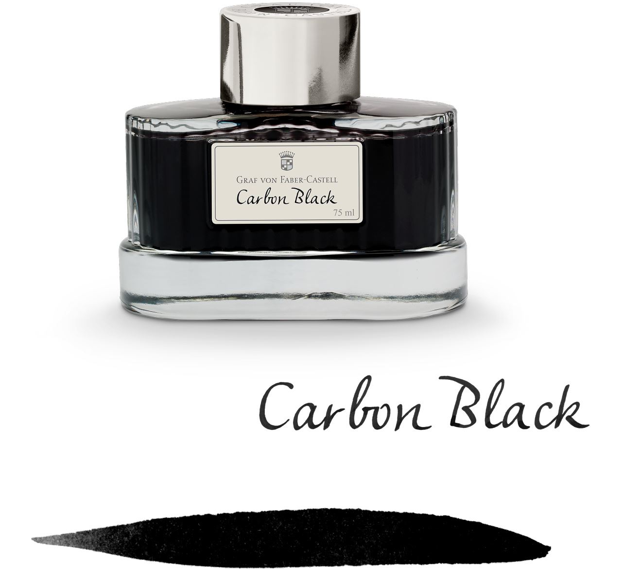 Graf-von-Faber-Castell - Frascos de tinta de 75 ml Negro carbón
