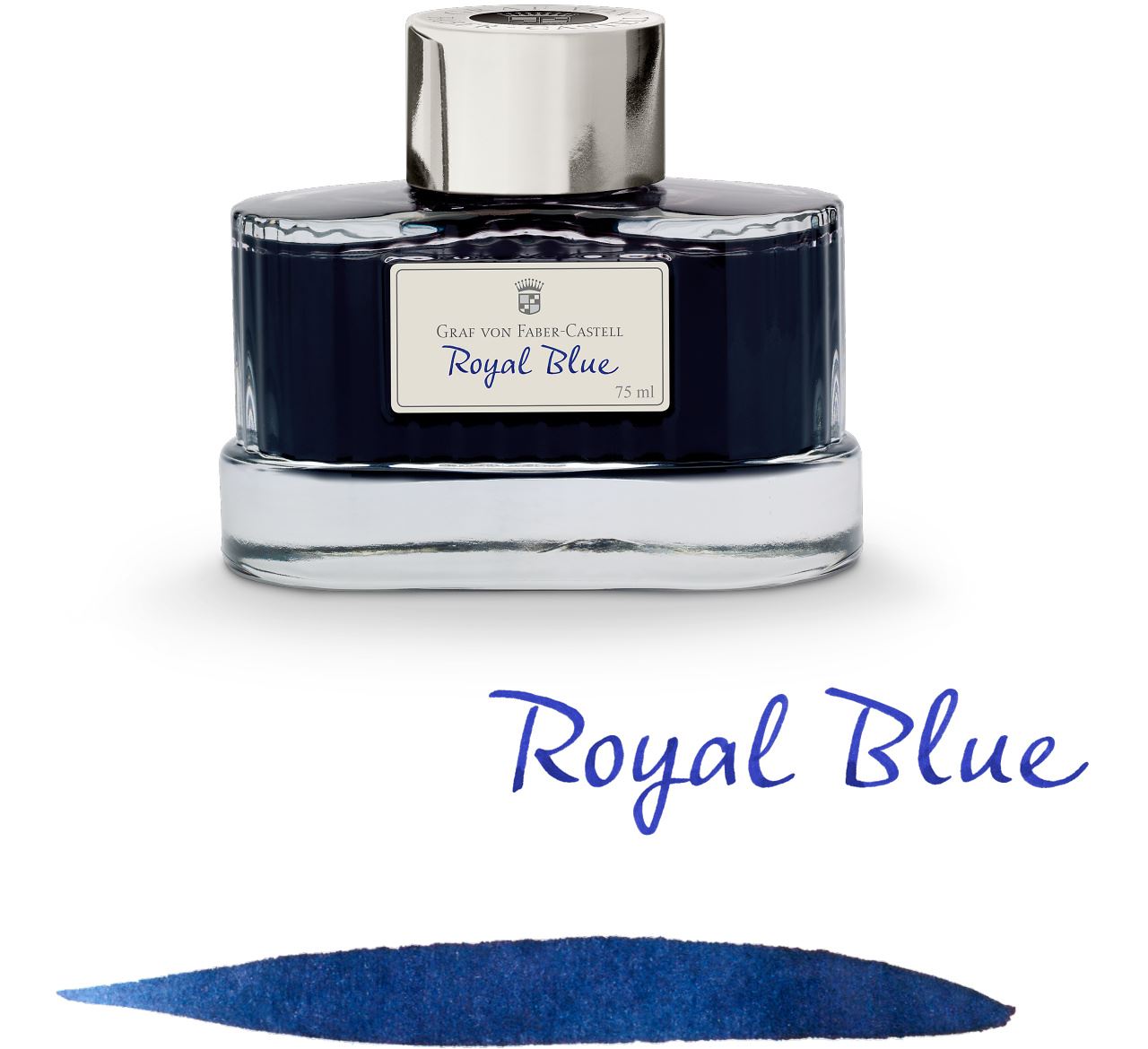 Graf-von-Faber-Castell - Frascos de tinta de 75 ml Azul real