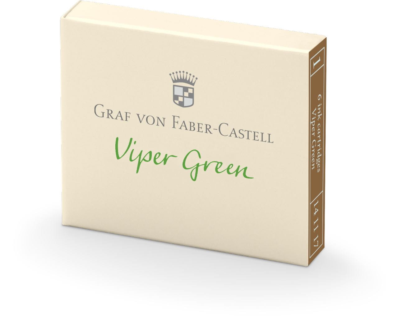 Graf-von-Faber-Castell - 6 cartuchos de tinta Viper Green