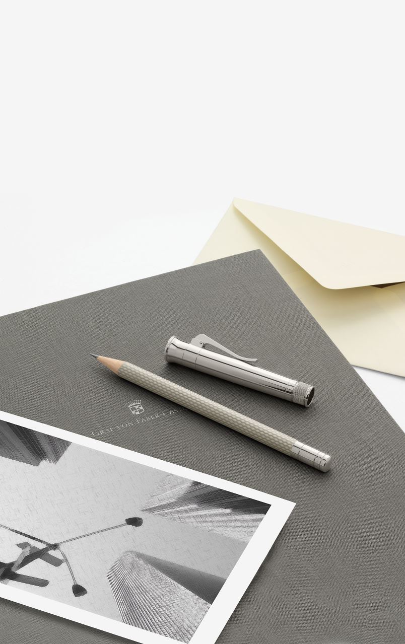 Graf-von-Faber-Castell - Lápiz Perfecto platino gris