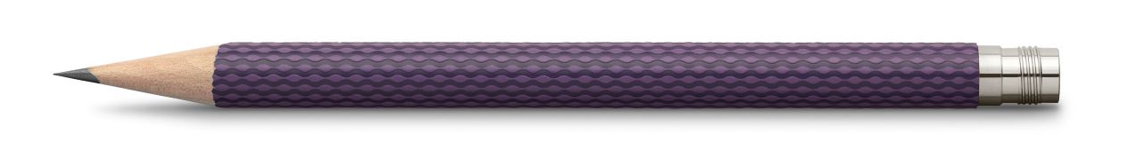 Graf-von-Faber-Castell - 3 lápices de bolsillo Guilloche, azul violeta